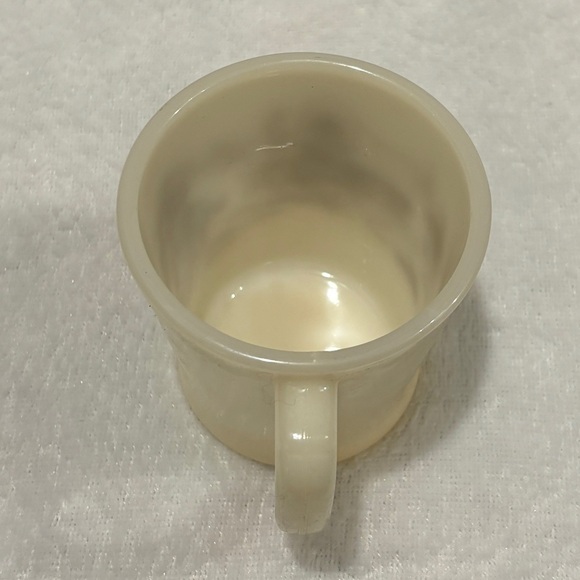 🐎 VINTAGE 1940s DAVY CROCKETT FIRE KING OVEN WARE COFFEE MUG CUP D-HANDLE 🐎 - Picture 5 of 7